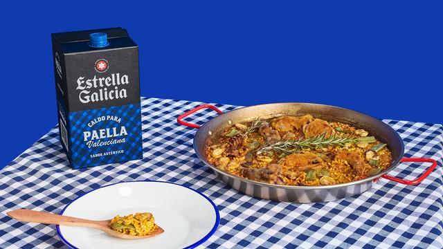 Caldo Paella Estrella Galicia
